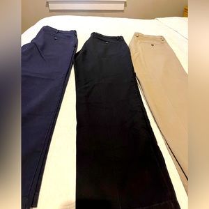 3 pairs Dockers slim tapered khakis 34w 32L